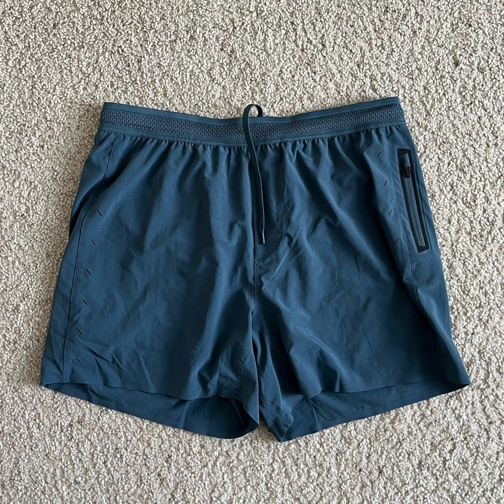 NWOT Men’s Ten Thousand 5” The Session exercise shorts with liner in Blue XL